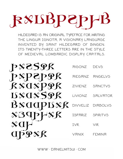 HILDEGARD TYPEFACE